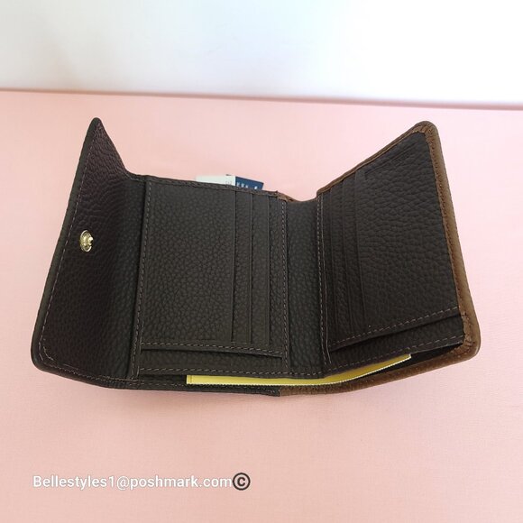 DOONEY & BOURKE Colorblock Small Flap Pebbled Leather Credit Card Bifold Wallet - Picture 15 of 16